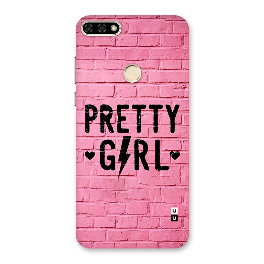 Pretty Girl Wall Back Case for Honor 7A
