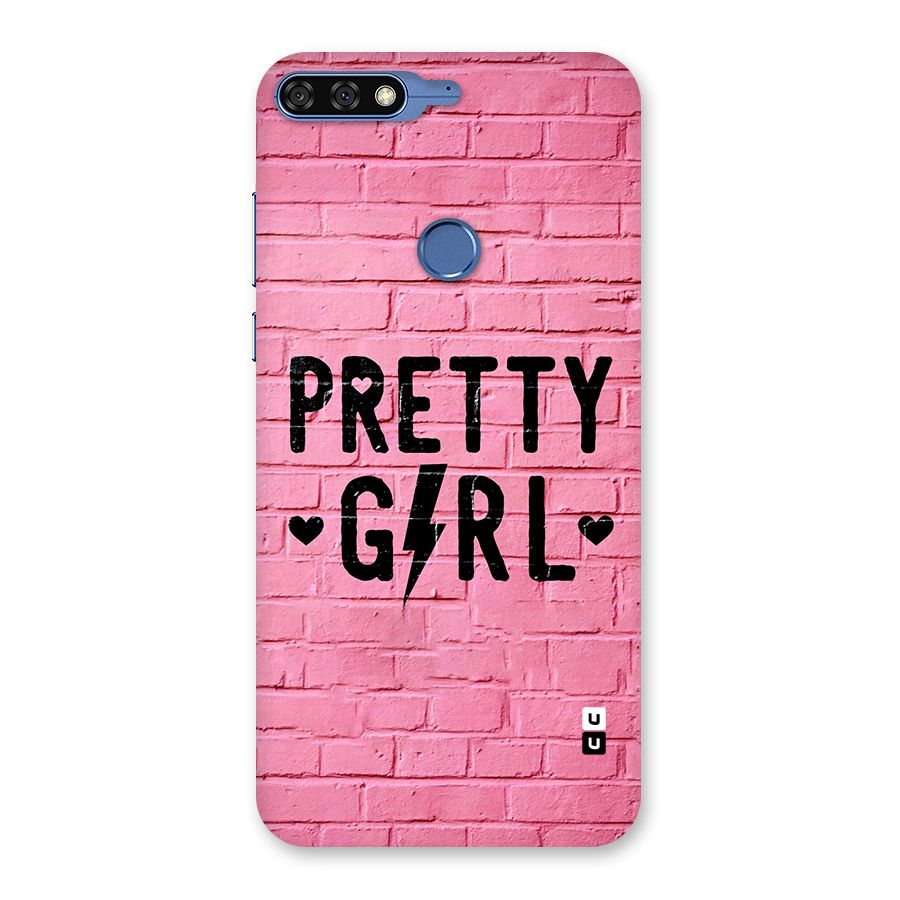 Pretty Girl Wall Back Case for Honor 7C