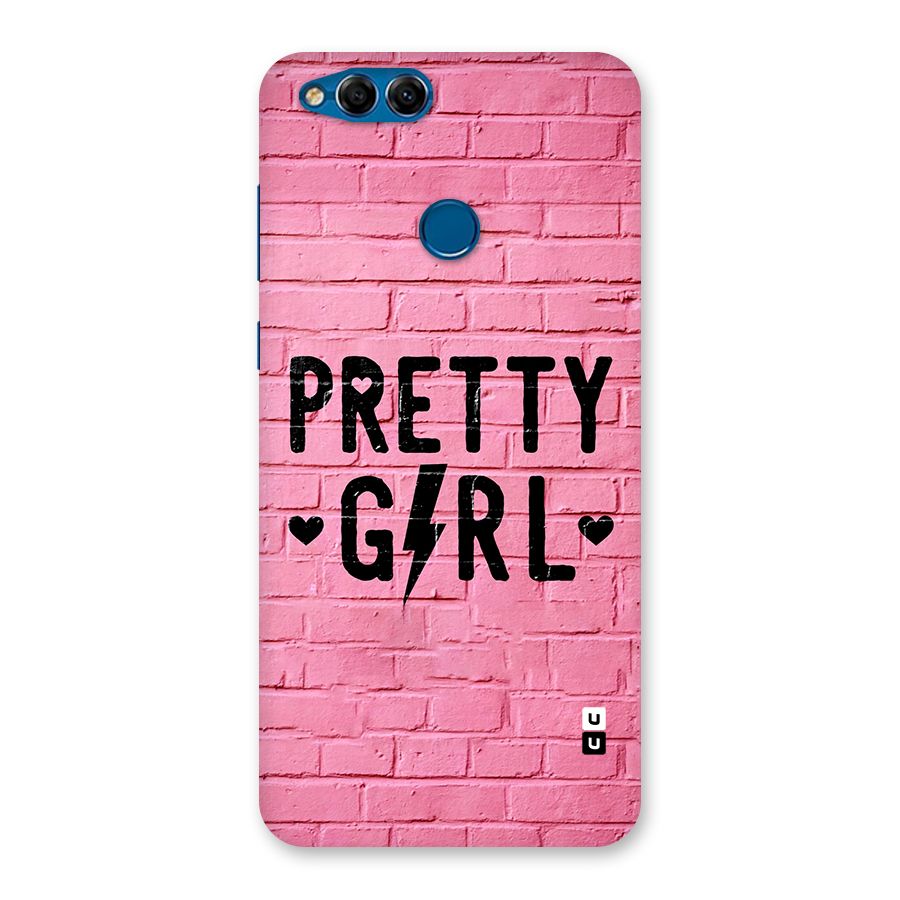 Pretty Girl Wall Back Case for Honor 7X