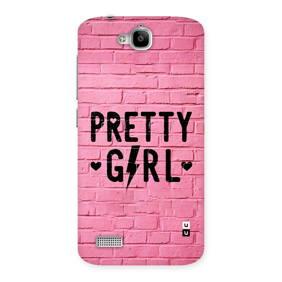 Pretty Girl Wall Back Case for Honor Holly