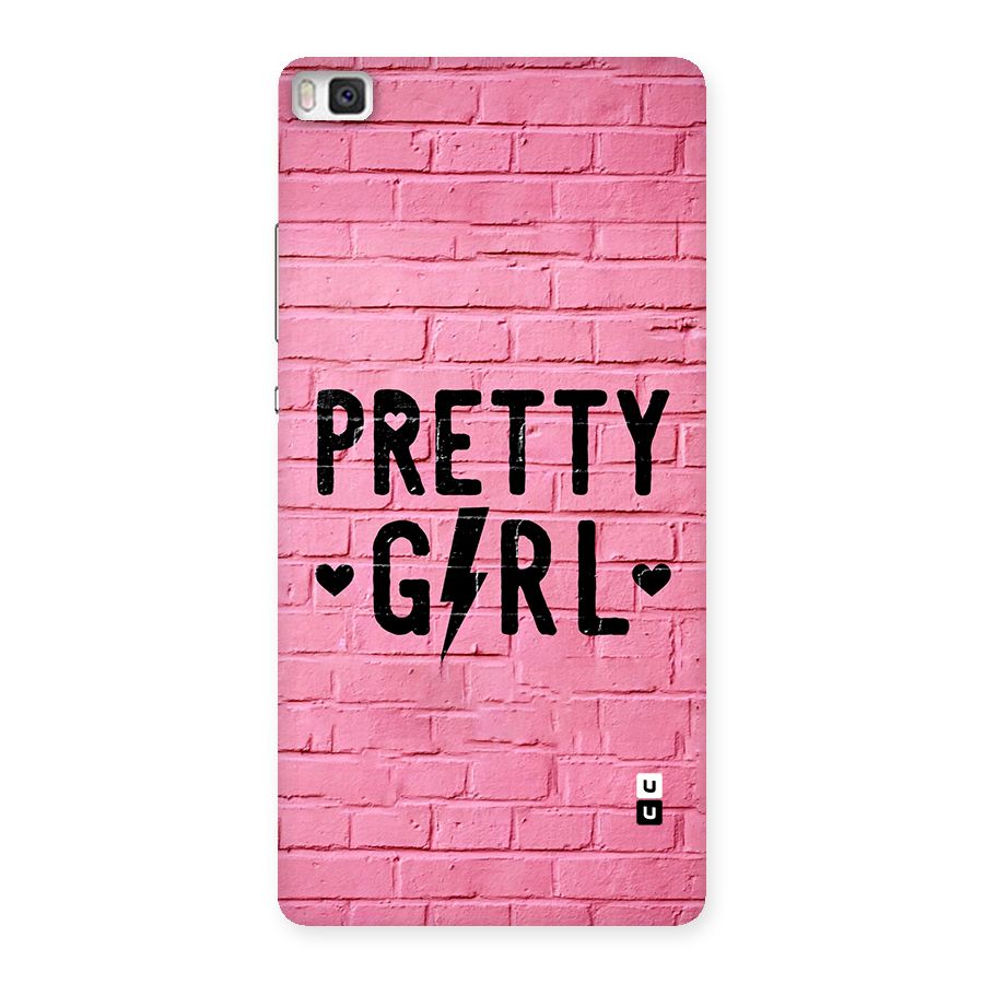 Pretty Girl Wall Back Case for Huawei P8