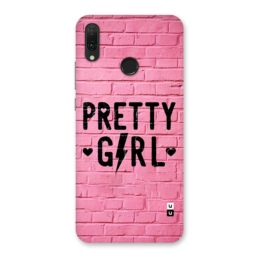 Pretty Girl Wall Back Case for Huawei Y9 (2019)