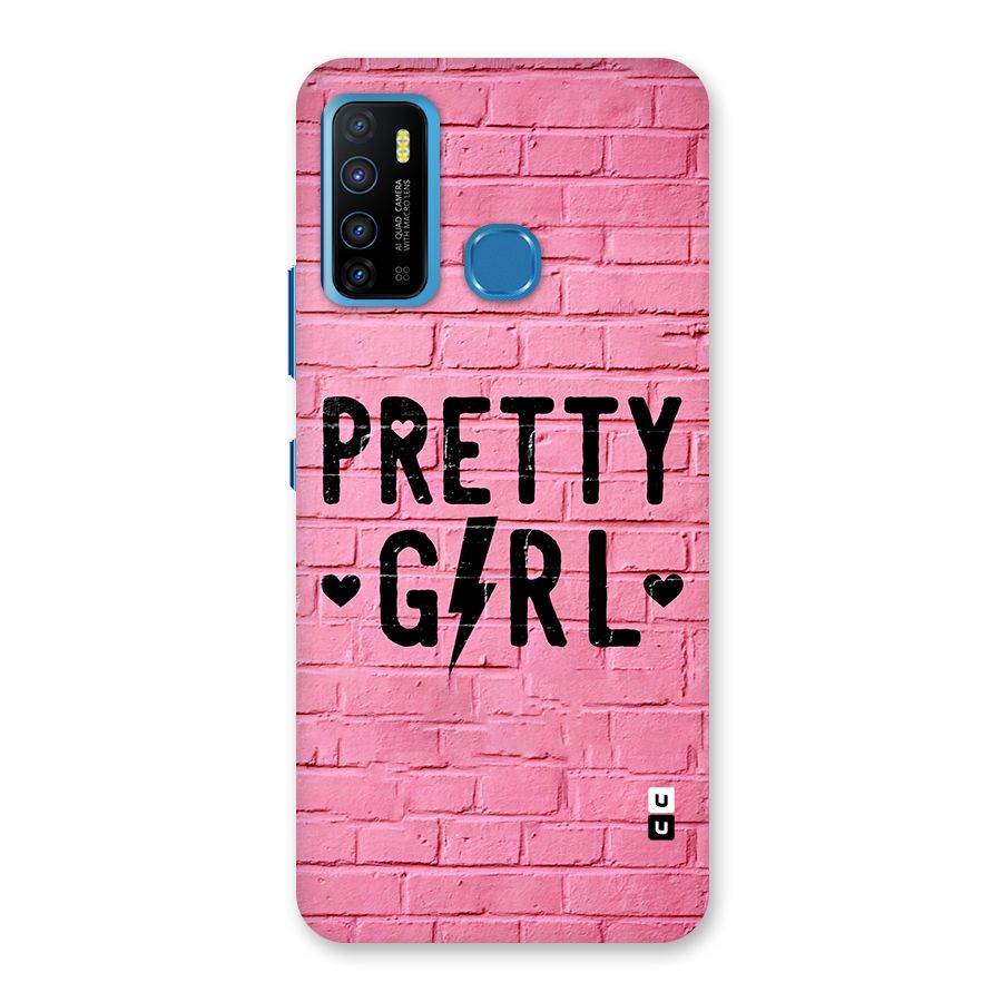 Pretty Girl Wall Back Case for Infinix Hot 9
