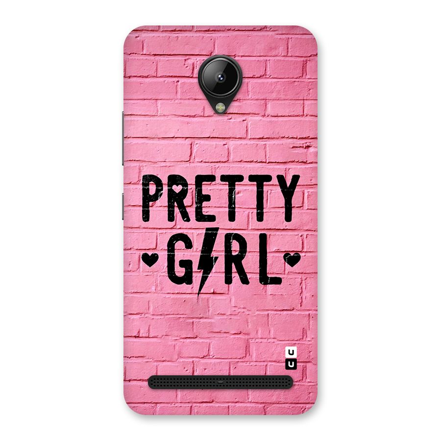 Pretty Girl Wall Back Case for Lenovo C2