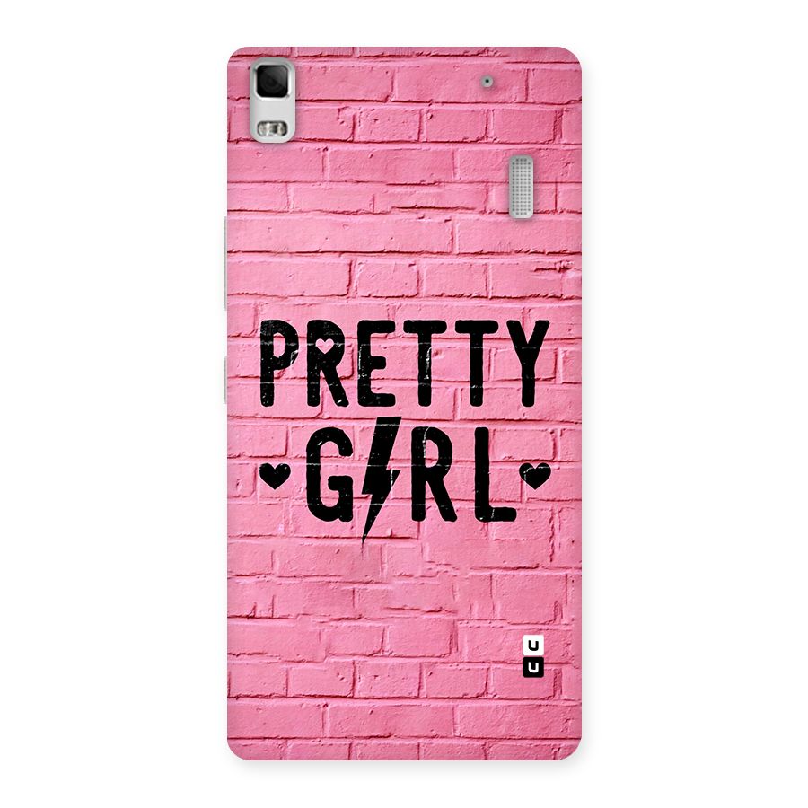Pretty Girl Wall Back Case for Lenovo K3 Note
