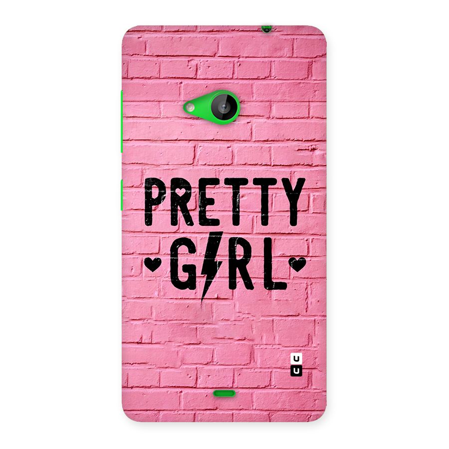 Pretty Girl Wall Back Case for Lumia 535