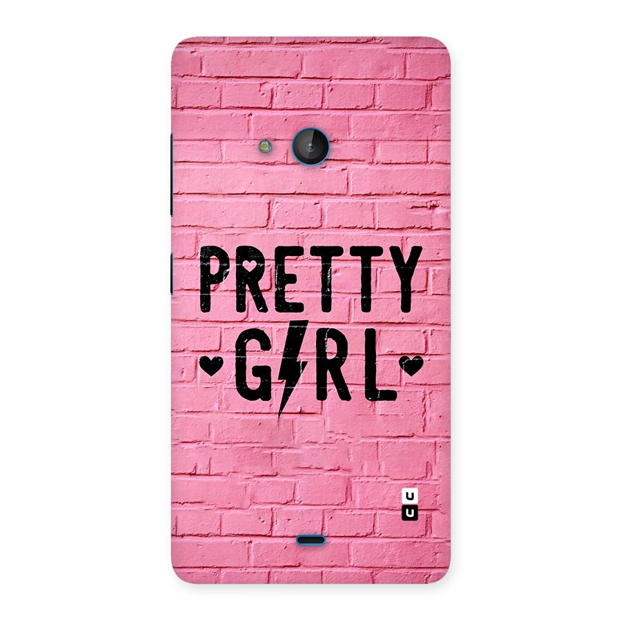Pretty Girl Wall Back Case for Lumia 540