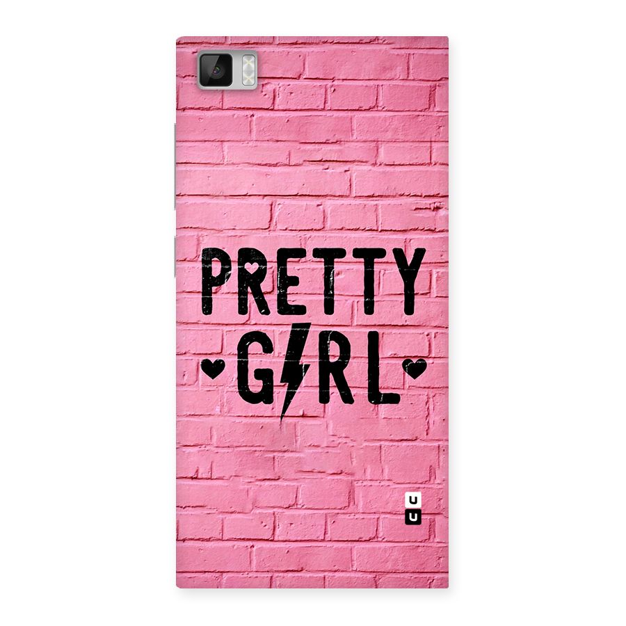 Pretty Girl Wall Back Case for Mi3