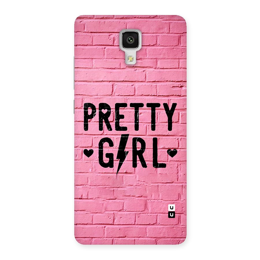 Pretty Girl Wall Back Case for Mi4