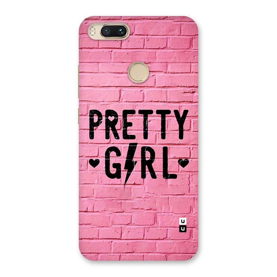 Pretty Girl Wall Back Case for Mi A1