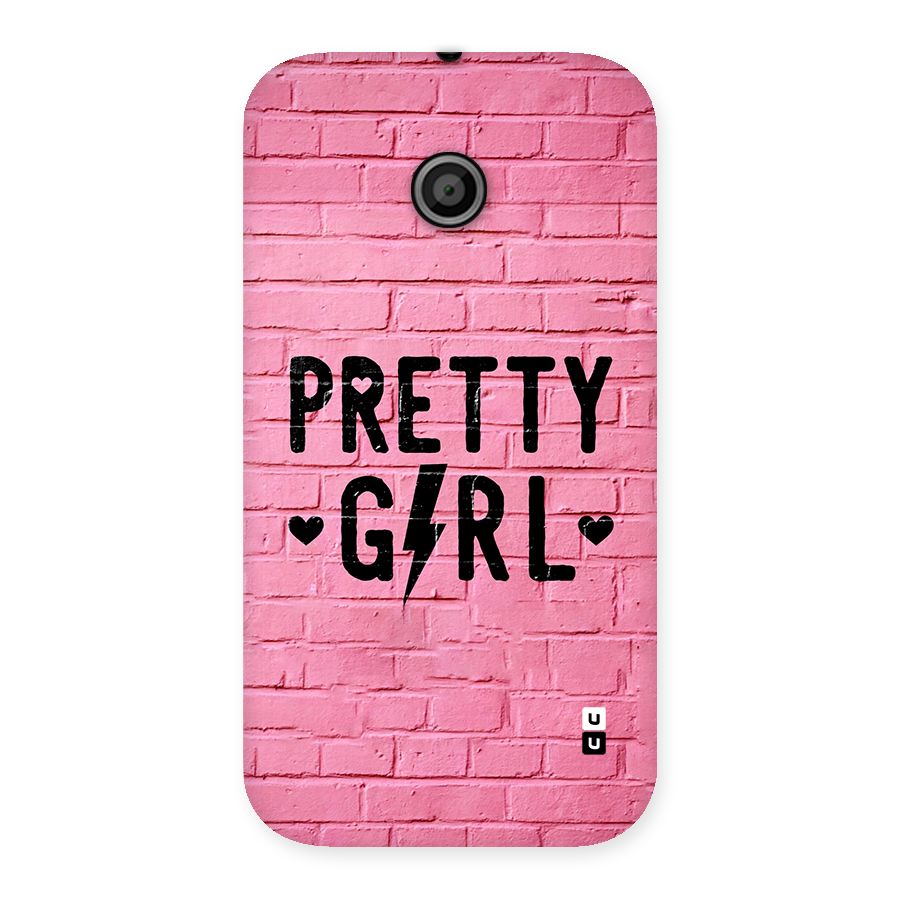 Pretty Girl Wall Back Case for Moto E