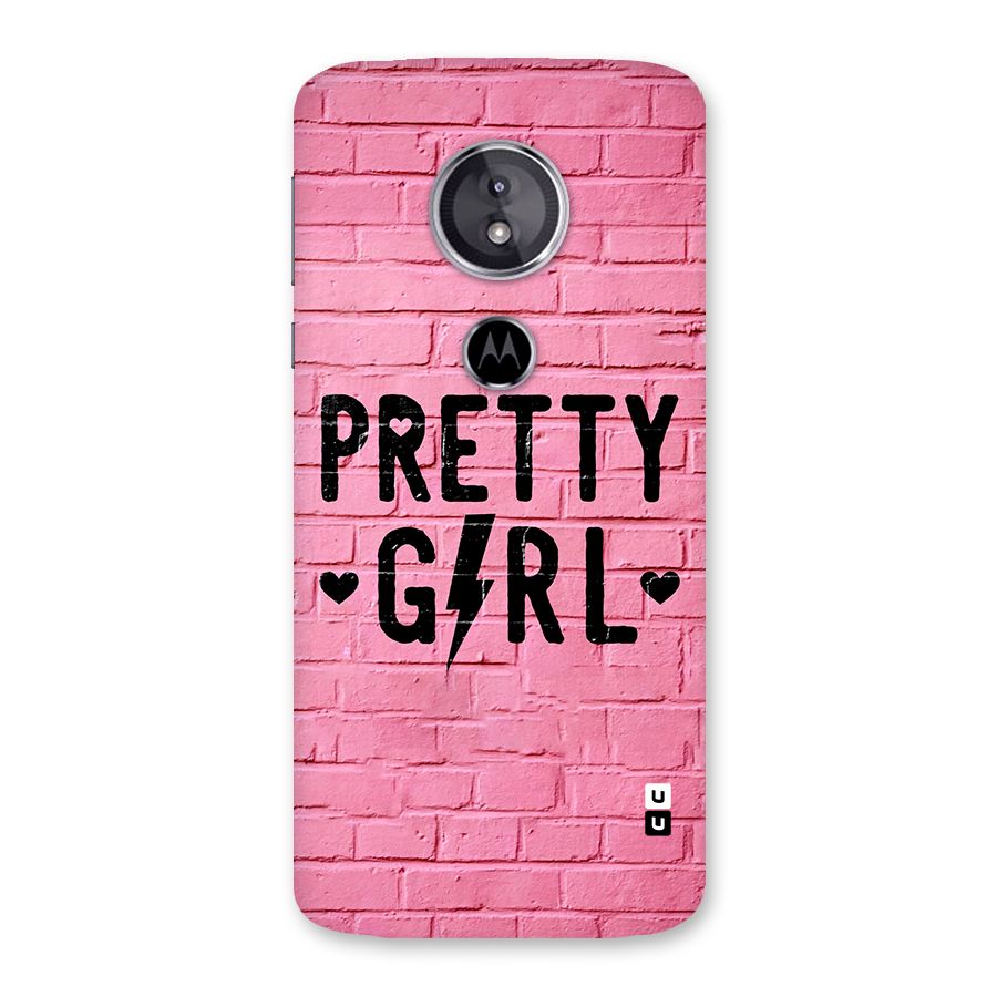 Pretty Girl Wall Back Case for Moto E5