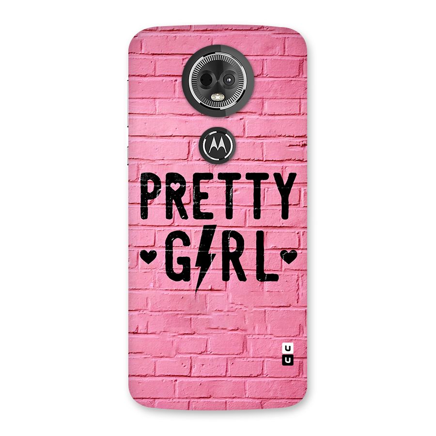 Pretty Girl Wall Back Case for Moto E5 Plus
