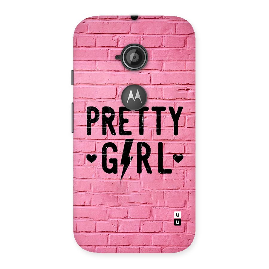 Pretty Girl Wall Back Case for Moto E 2nd Gen