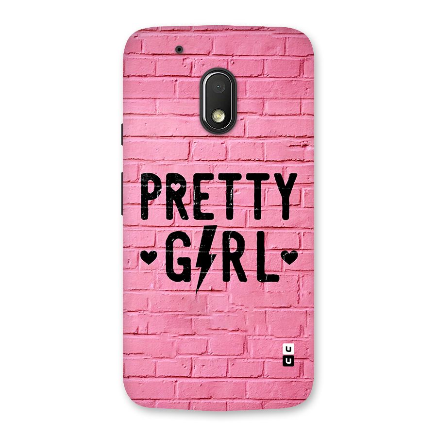 Pretty Girl Wall Back Case for Moto G4 Play