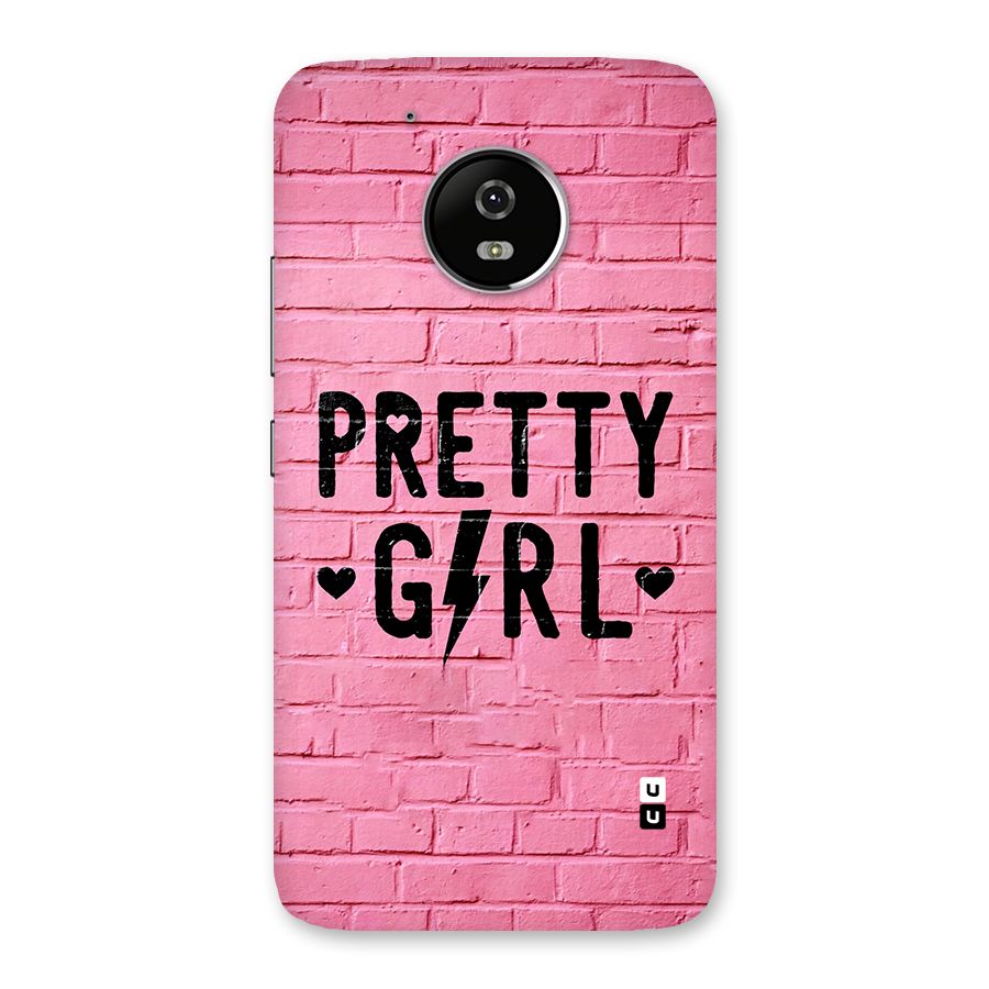 Pretty Girl Wall Back Case for Moto G5