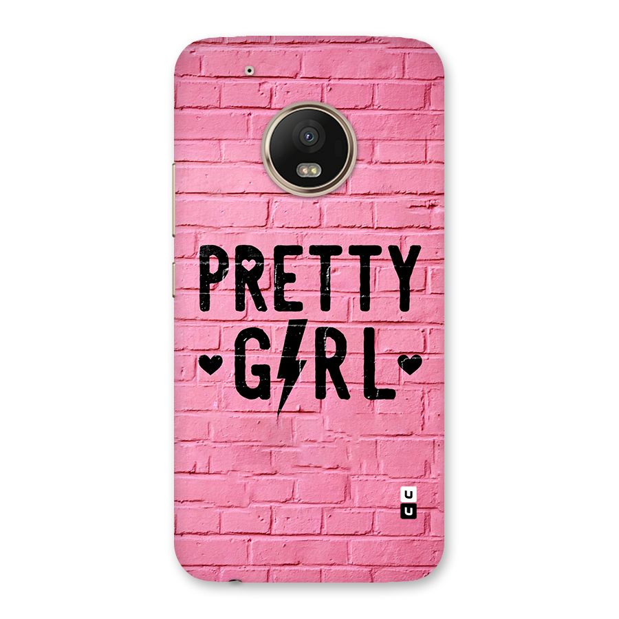 Pretty Girl Wall Back Case for Moto G5 Plus