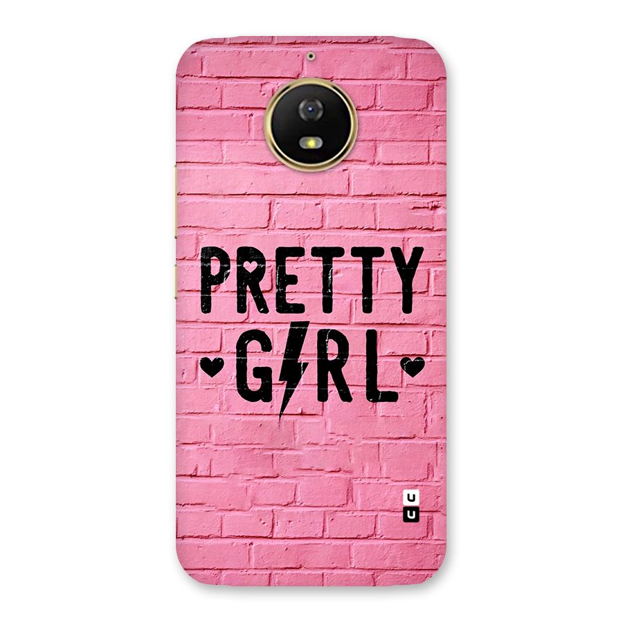 Pretty Girl Wall Back Case for Moto G5s