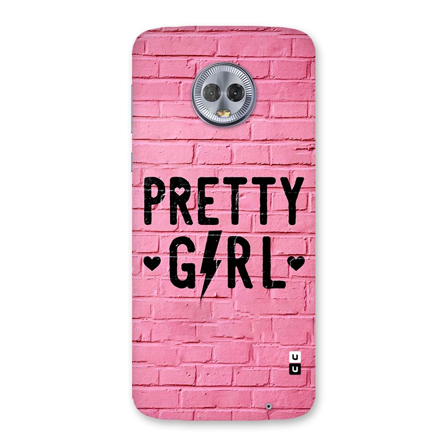 Pretty Girl Wall Back Case for Moto G6 Plus