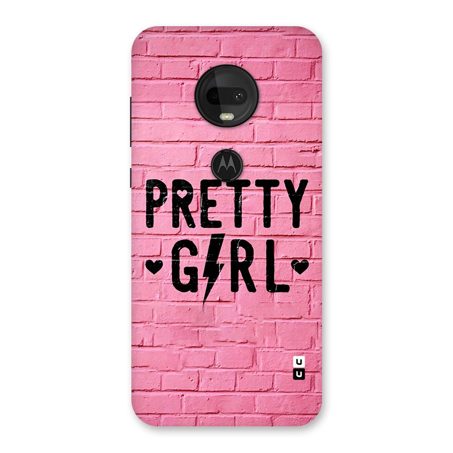 Pretty Girl Wall Back Case for Moto G7