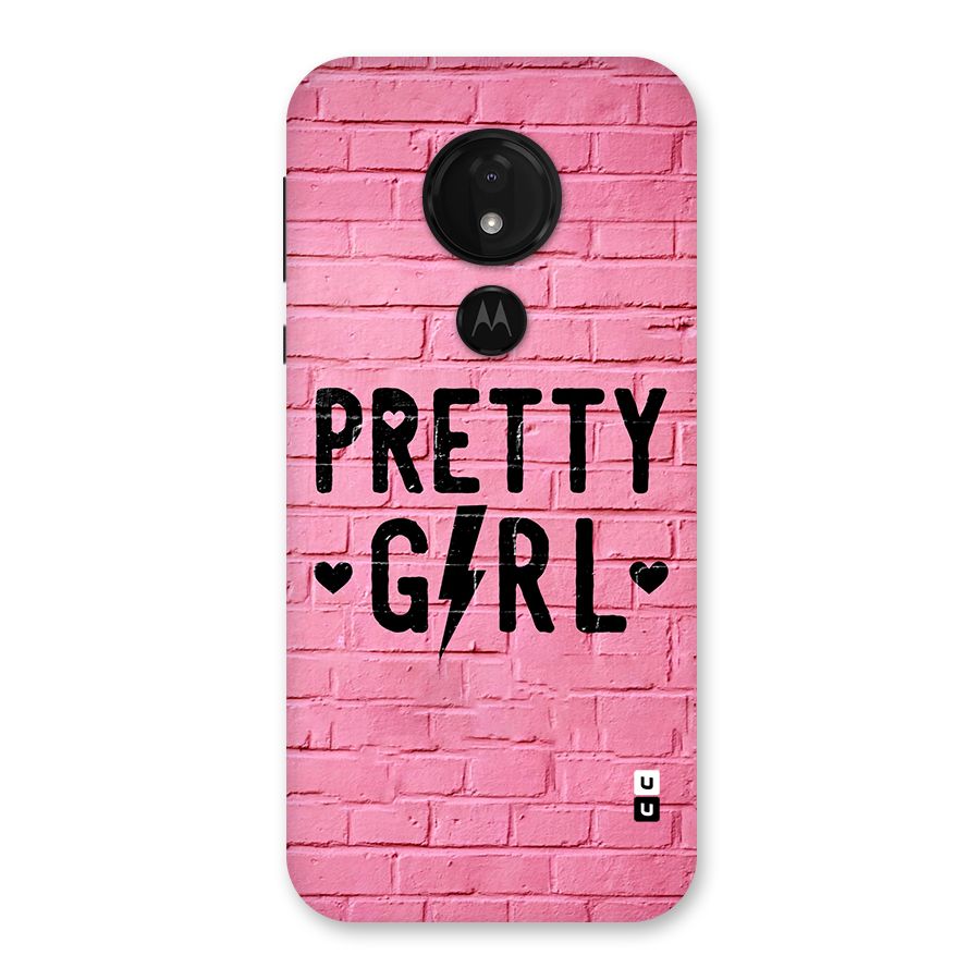 Pretty Girl Wall Back Case for Moto G7 Power