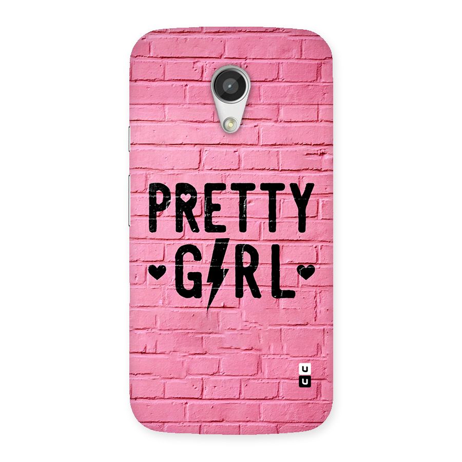 Pretty Girl Wall Back Case for Moto G 2nd Gen