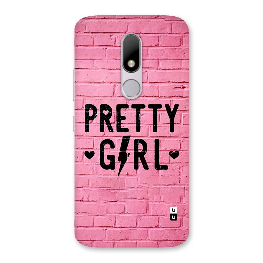 Pretty Girl Wall Back Case for Moto M