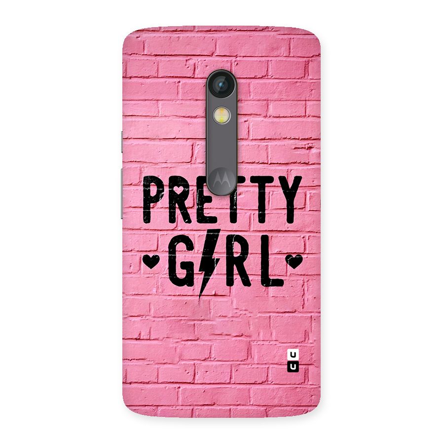 Pretty Girl Wall Back Case for Moto X Play