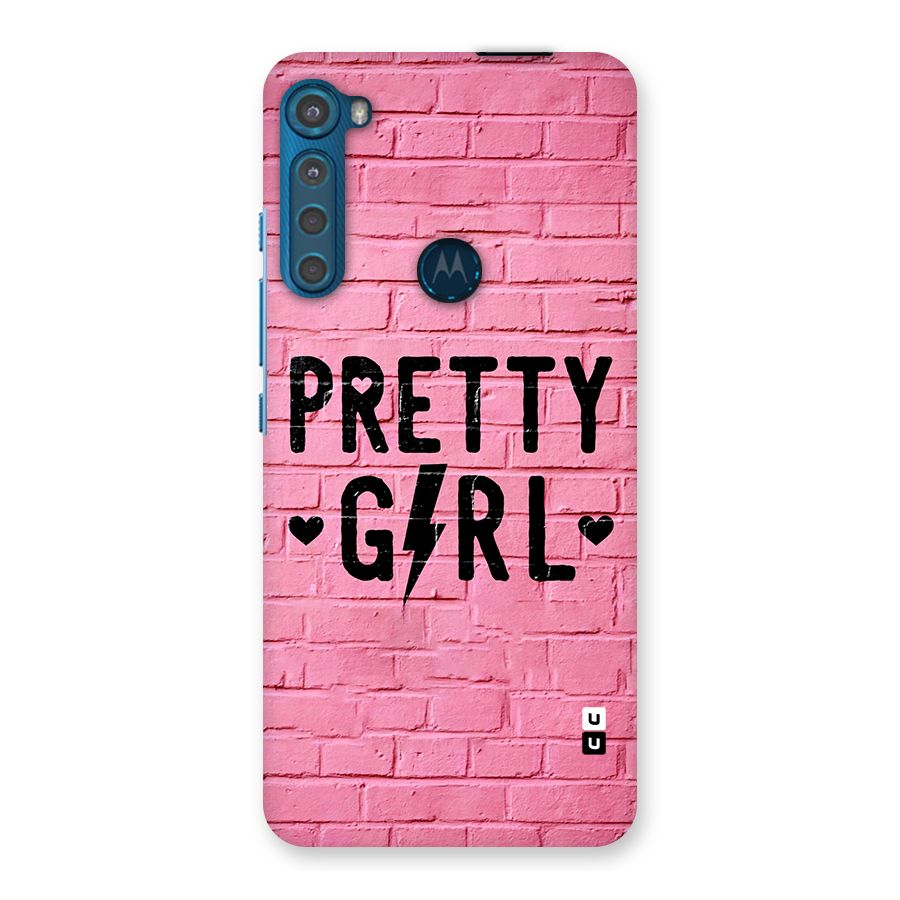 Pretty Girl Wall Back Case for Motorola One Fusion Plus