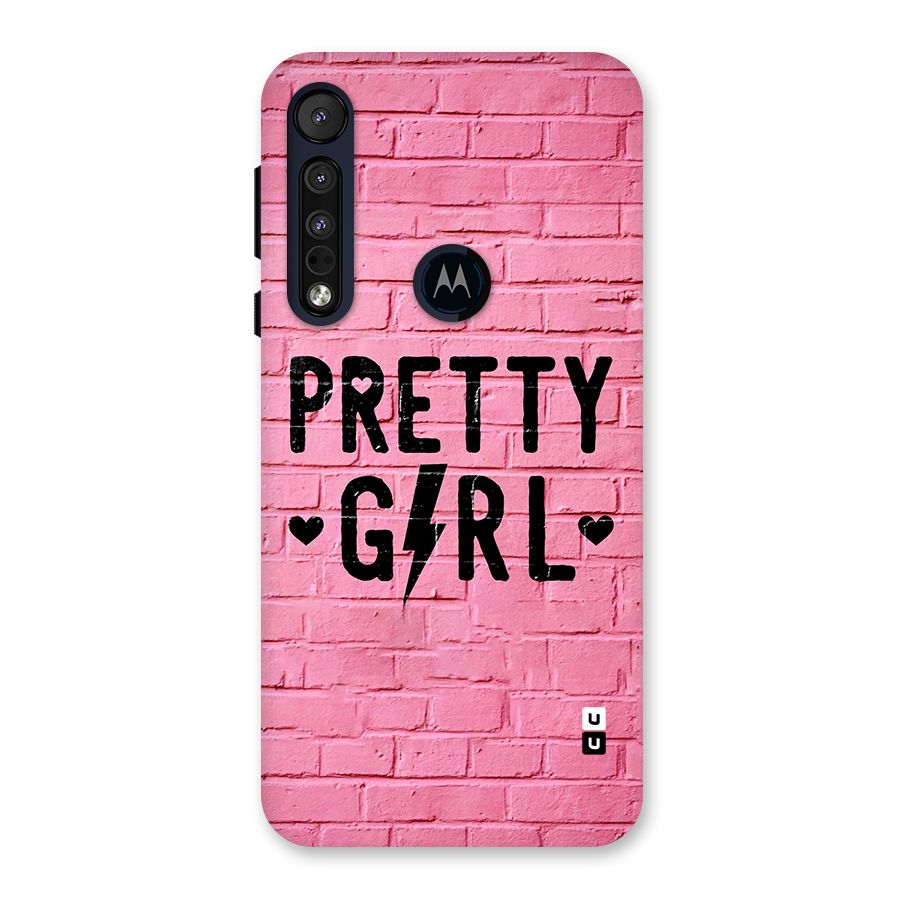 Pretty Girl Wall Back Case for Motorola One Macro