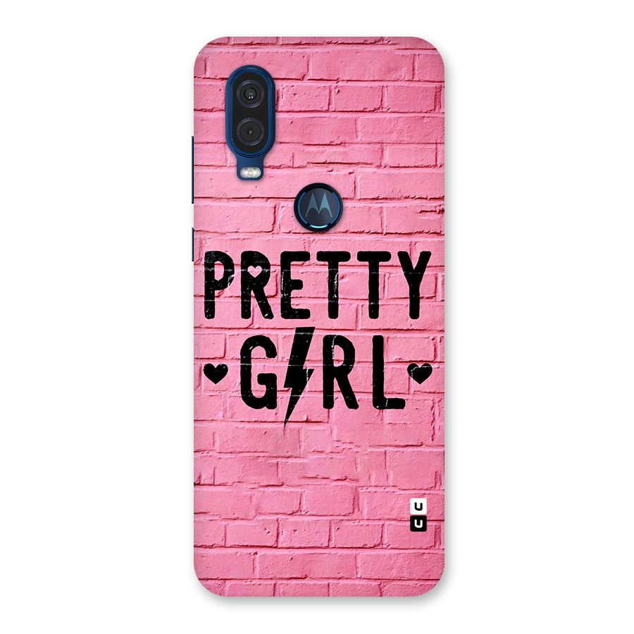 Pretty Girl Wall Back Case for Motorola One Vision