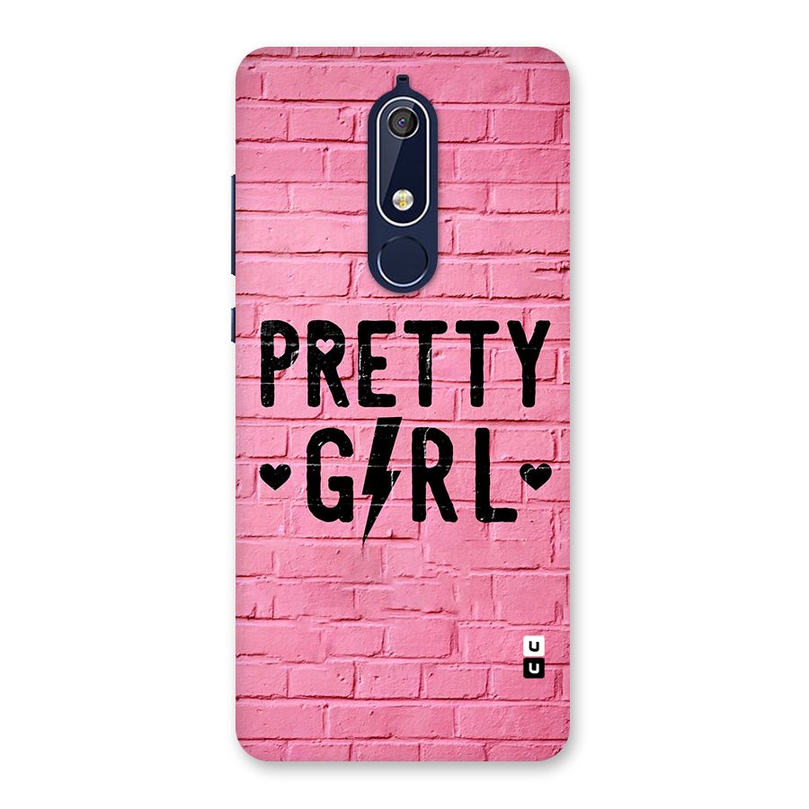Pretty Girl Wall Back Case for Nokia 5.1