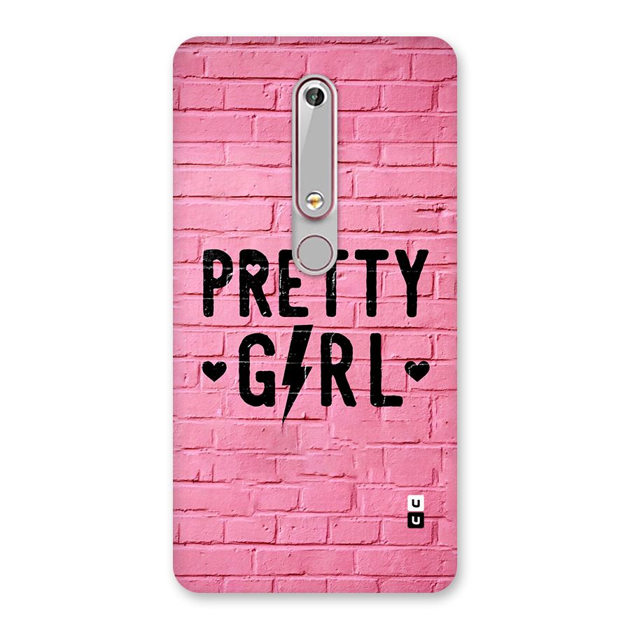 Pretty Girl Wall Back Case for Nokia 6.1