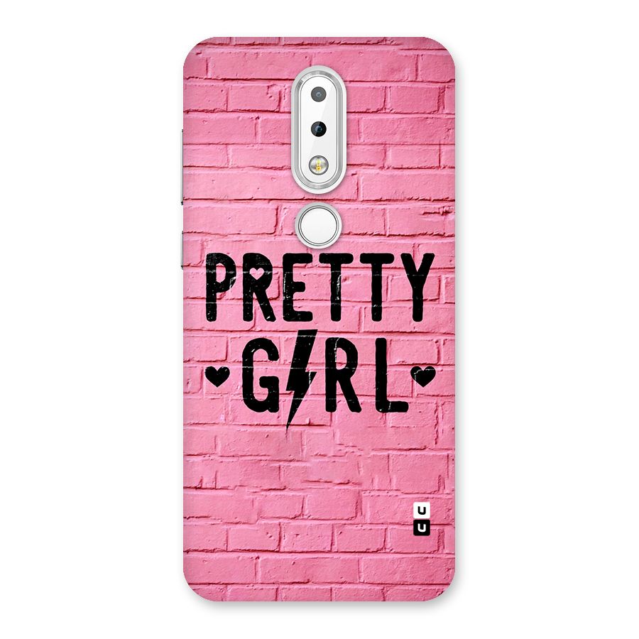 Pretty Girl Wall Back Case for Nokia 6.1 Plus
