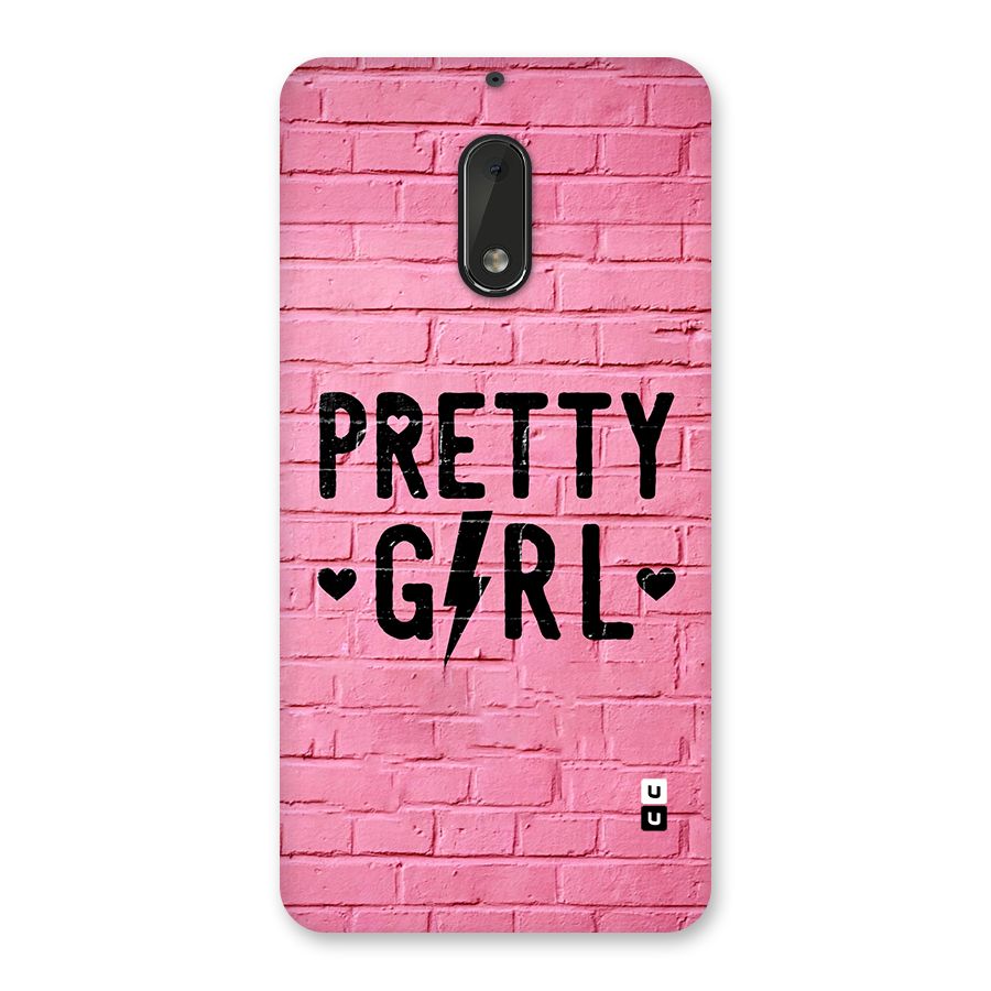 Pretty Girl Wall Back Case for Nokia 6