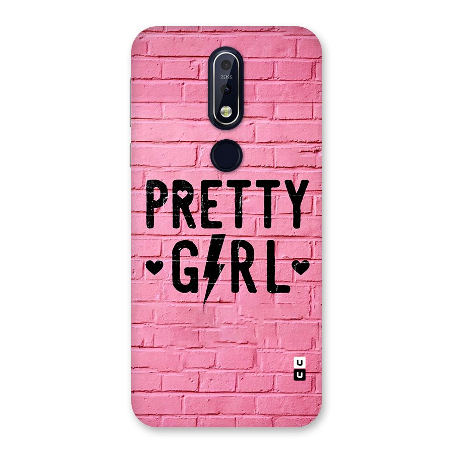 Pretty Girl Wall Back Case for Nokia 7.1