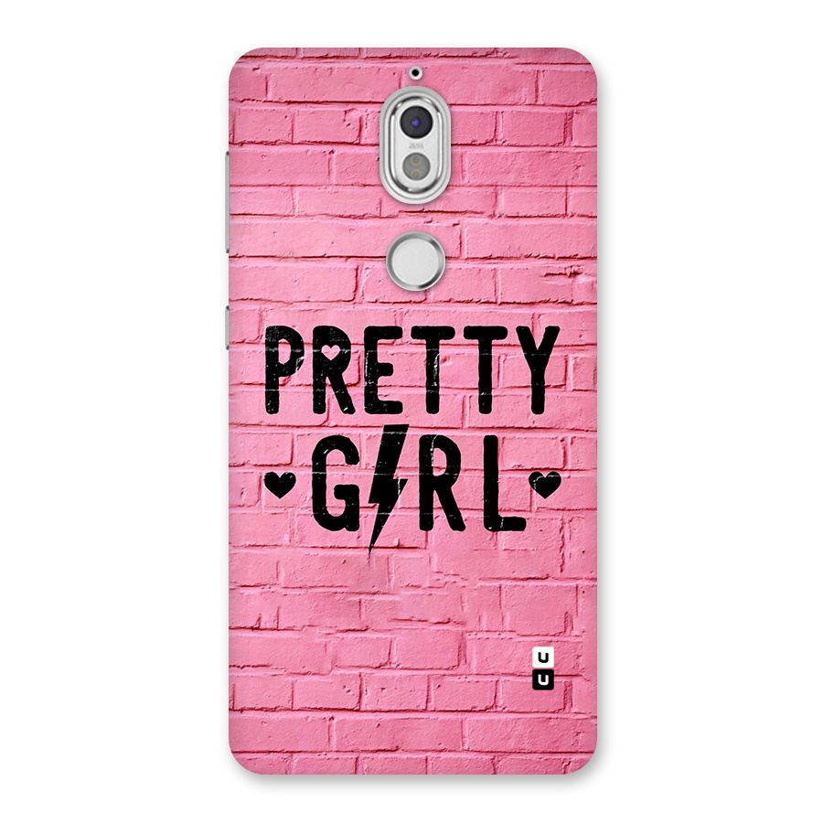 Pretty Girl Wall Back Case for Nokia 7