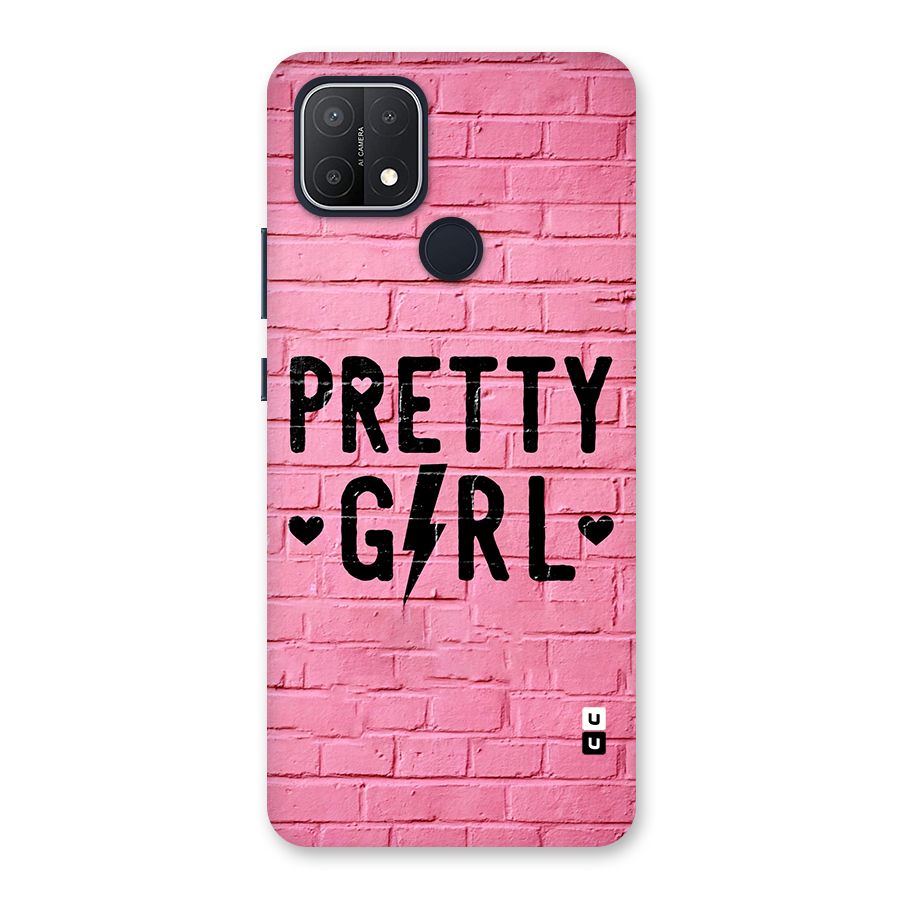 Pretty Girl Wall Back Case for Oppo A15s