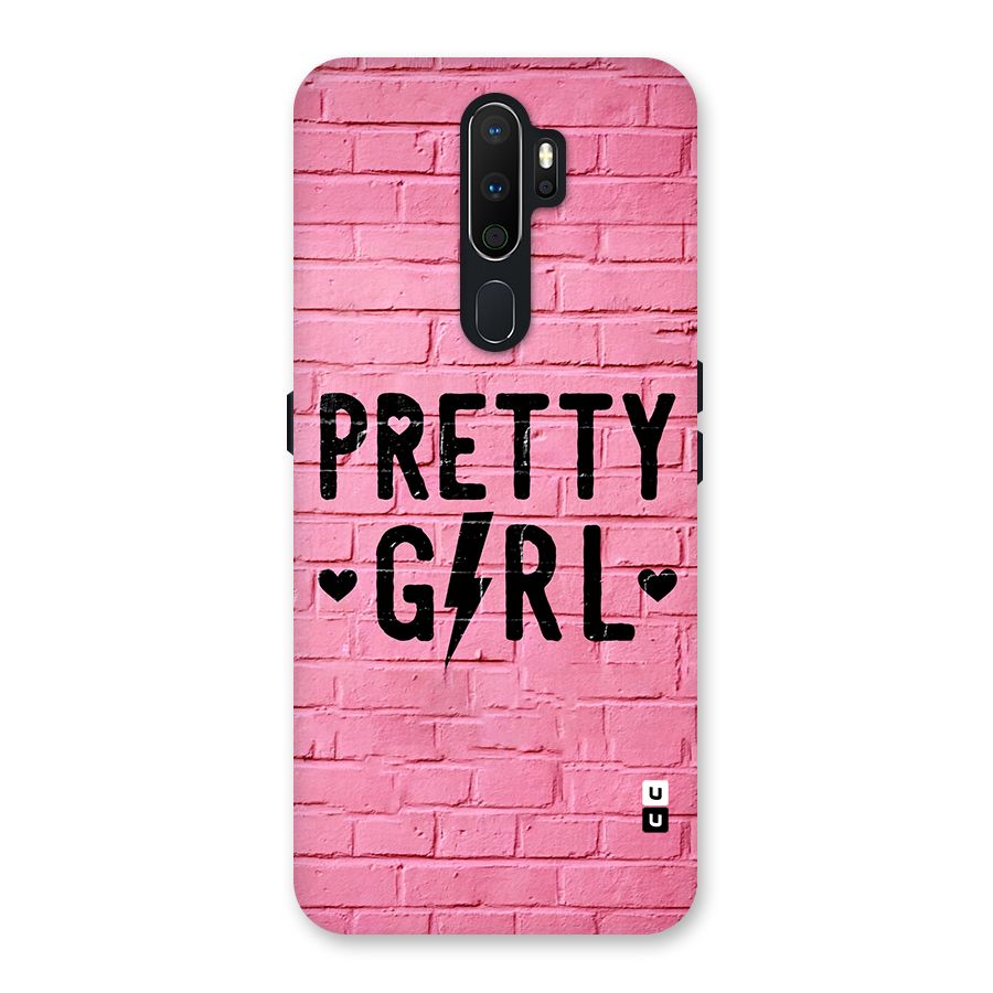 Pretty Girl Wall Back Case for Oppo A5 (2020)