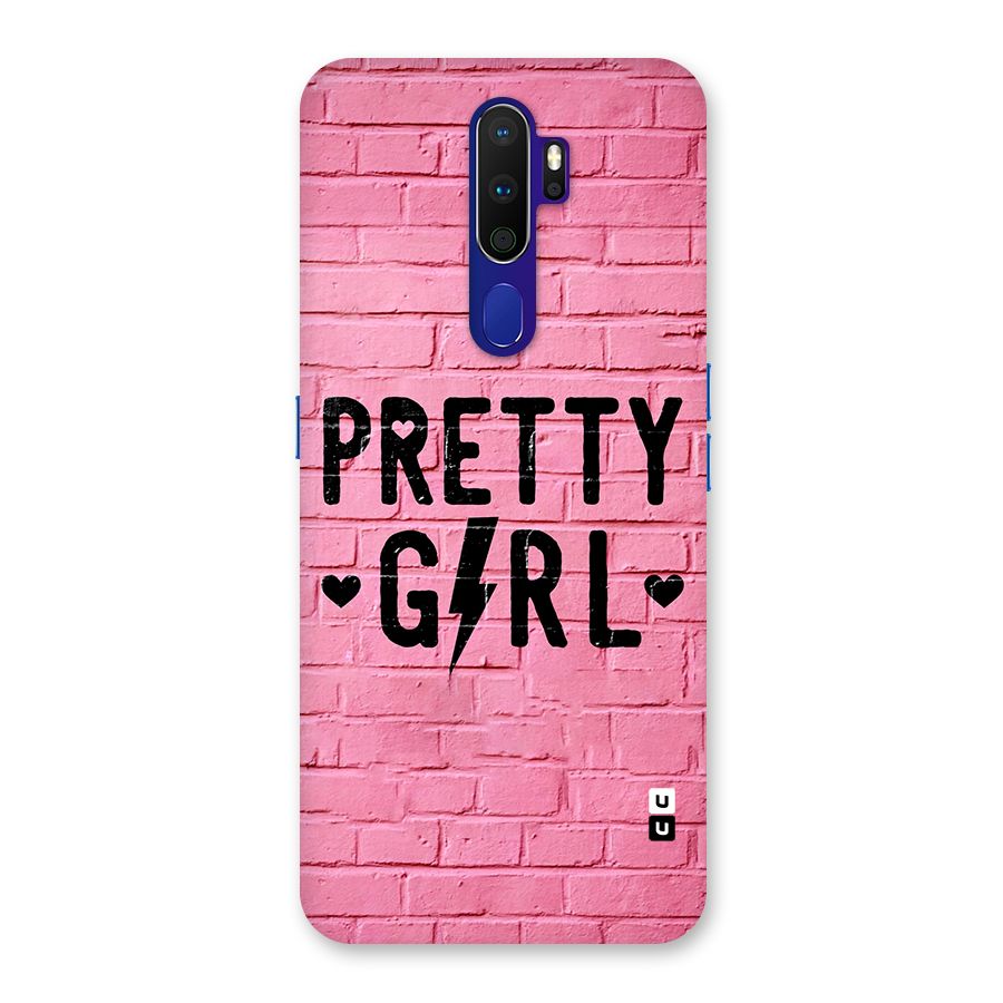Pretty Girl Wall Back Case for Oppo A9 (2020)