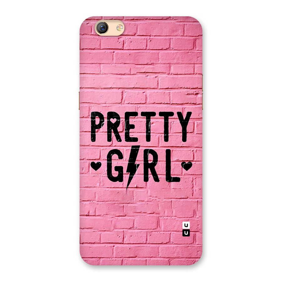 Pretty Girl Wall Back Case for Oppo F3 Plus
