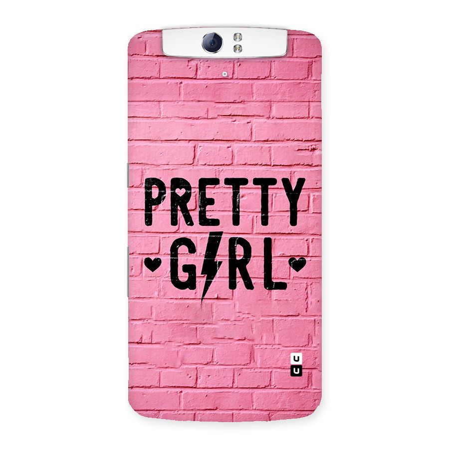 Pretty Girl Wall Back Case for Oppo N1