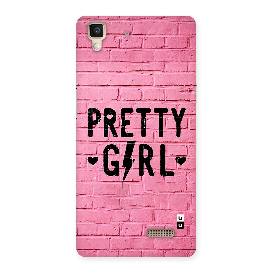 Pretty Girl Wall Back Case for Oppo R7