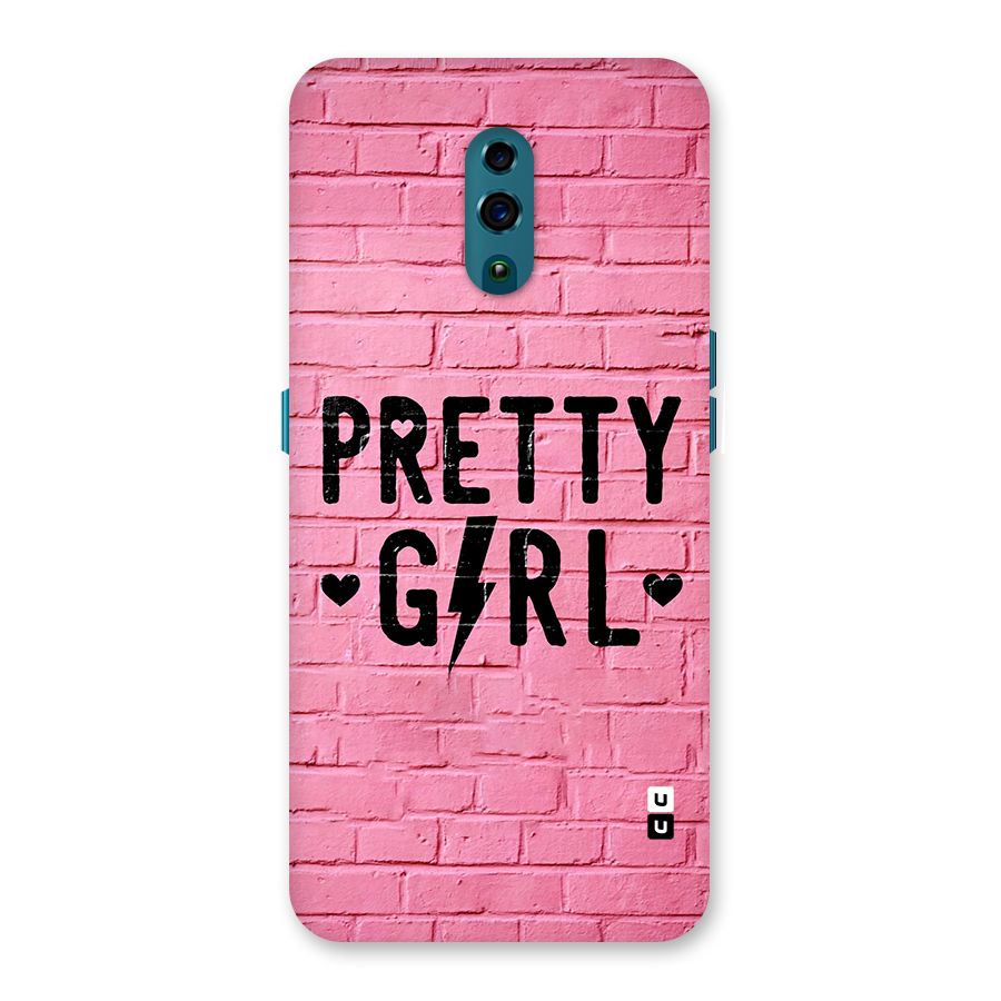 Pretty Girl Wall Back Case for Oppo Reno