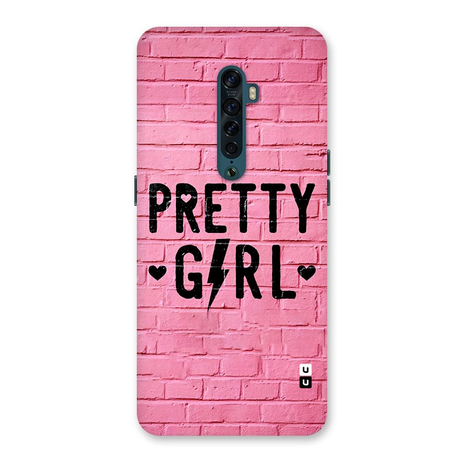 Pretty Girl Wall Back Case for Oppo Reno2