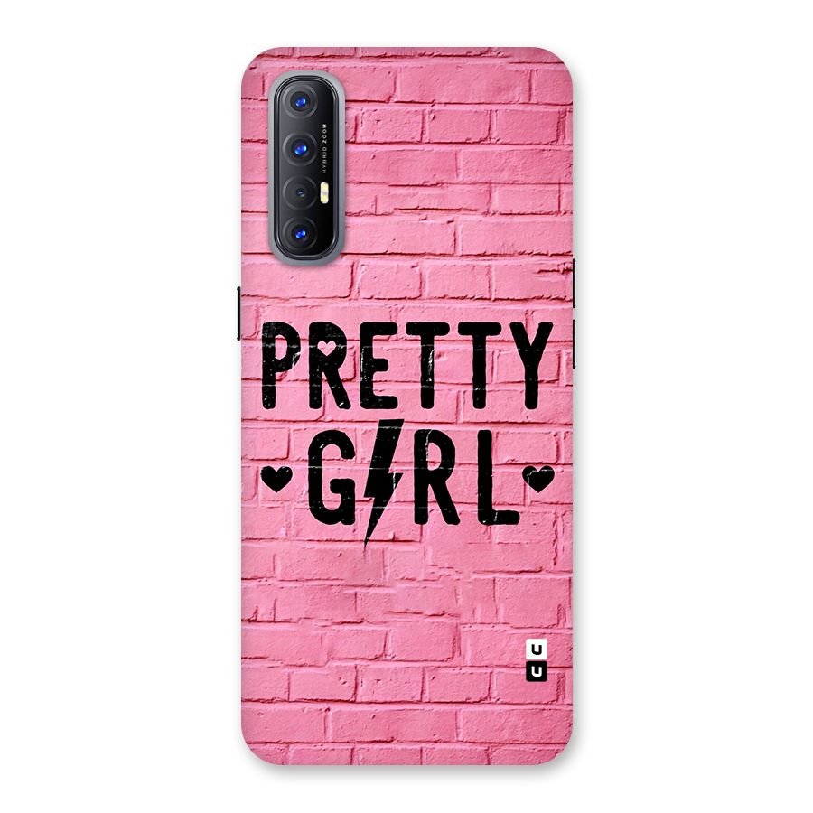 Pretty Girl Wall Back Case for Oppo Reno3 Pro