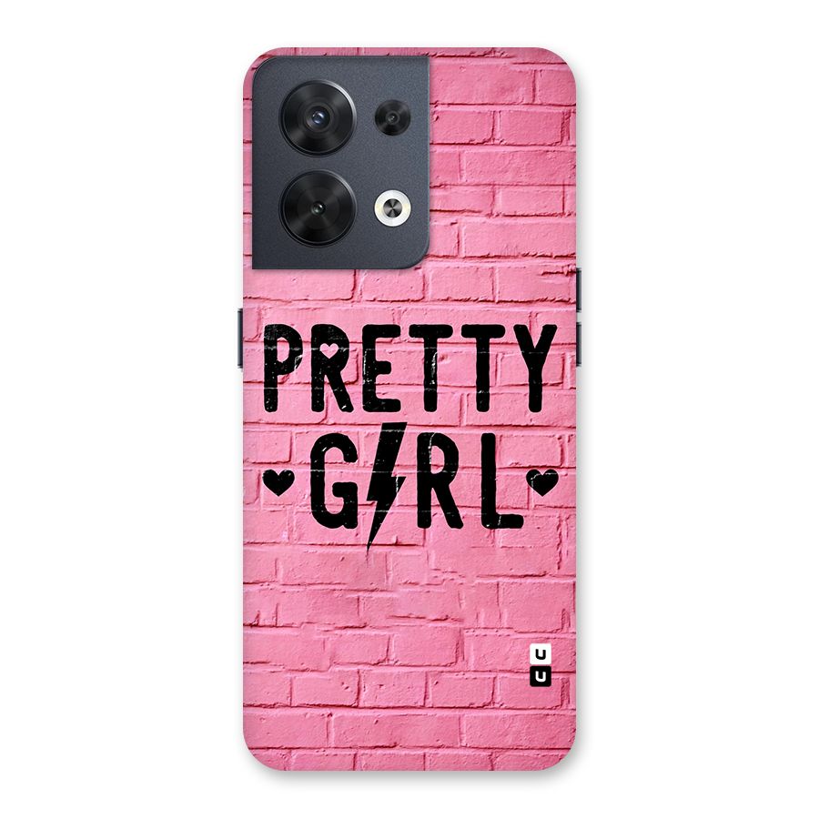 Pretty Girl Wall Back Case for Oppo Reno8 5G