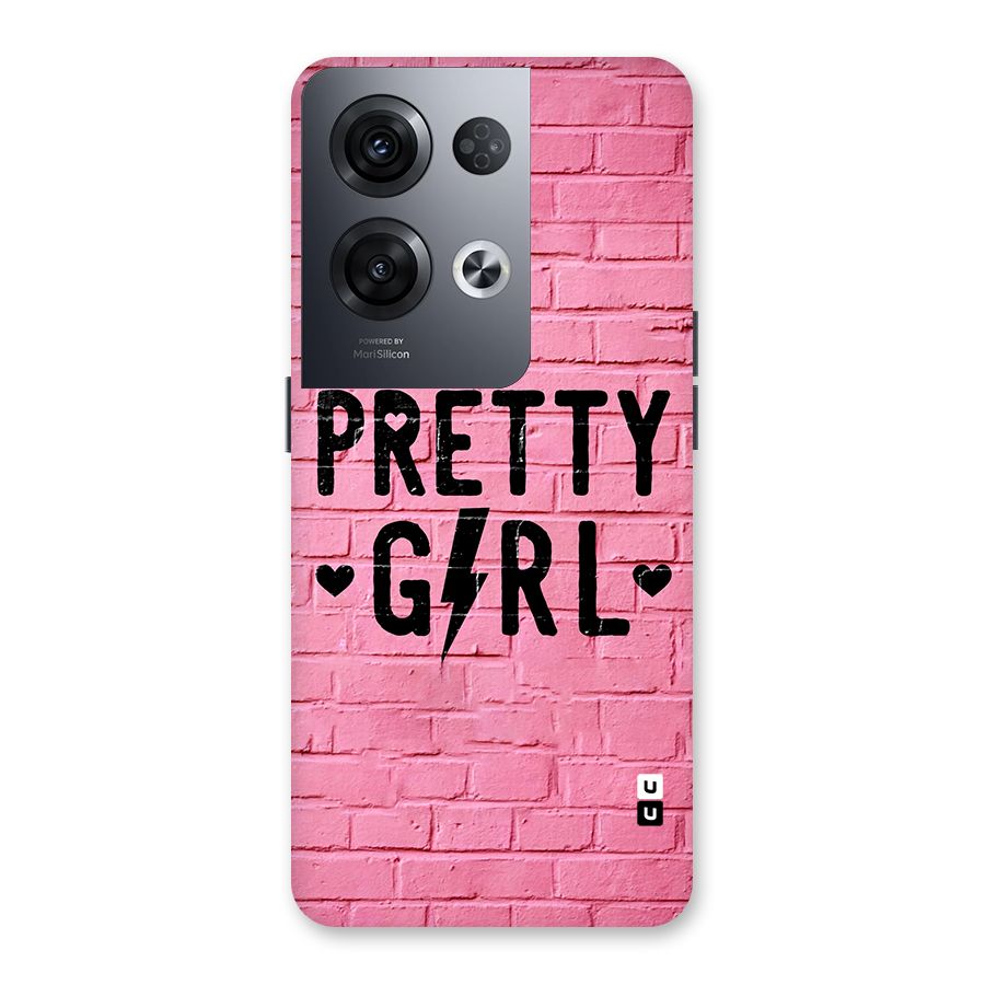 Pretty Girl Wall Back Case for Oppo Reno8 Pro 5G