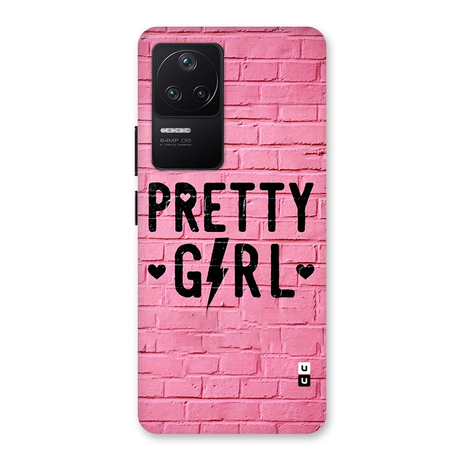 Pretty Girl Wall Back Case for Poco F4 5G
