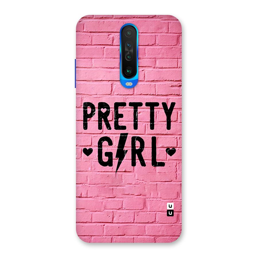Pretty Girl Wall Back Case for Poco X2